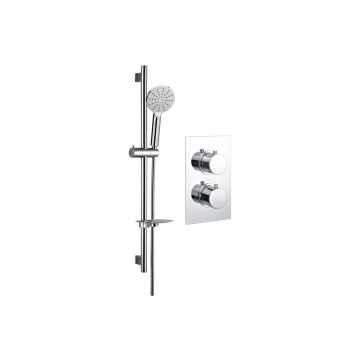 Round Shower Pack 1 - Circa Twin Single Outlet & Riser Kit DICMP0060
