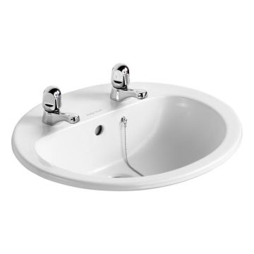 A/Shks S248801 Orbit 55cm 2TH Countertop Basin