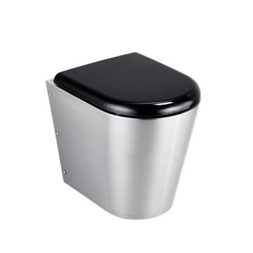 A/Shks S3442MY Perth 2 B/ Inlet WC Pan SS cw Seat
