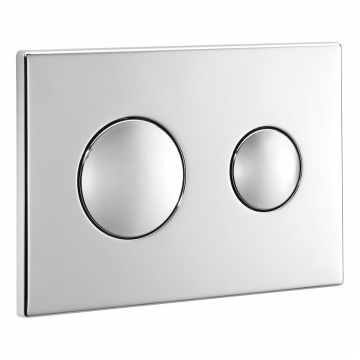 Amstd Fastpart Spares Ideal Standard Armitage Shanks Toilet Cistern Spares logo Chrome Flush Plate S4397AA
