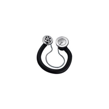 Armitage Shanks Slotted Basin Waste with Plastic Plug Chain and Stay - Chrome - S8800AA