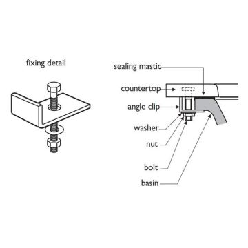 Ideal Standard  Fixing clips and bolts (set of 6)  S911867
