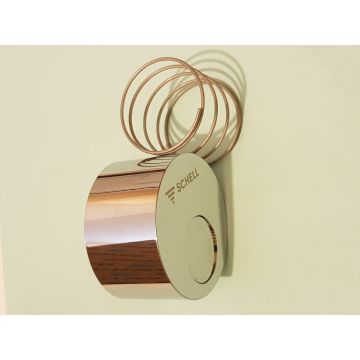 SCHELL push-button with spring for WC flushing system SILENT ECO chrome