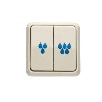 Schwab WC electrical double button - white 363769