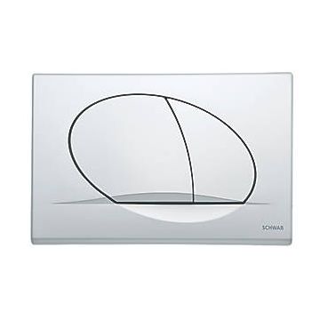 Schwab Concealed Cistern 189 /198 Flush Plate 257421 / 3838912027801 Matt chrome