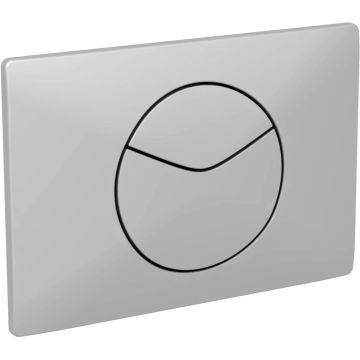 Schwab Point Duo, flush plate with two buttons, matt chrome 5846021