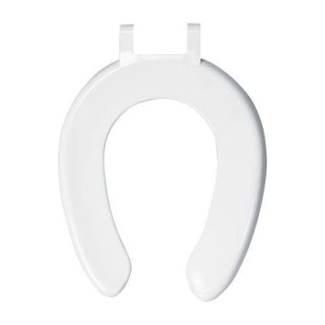 Celmac.SCR51WH.Crescent.Seat.Only.(Pl.Ftgs).Wht...