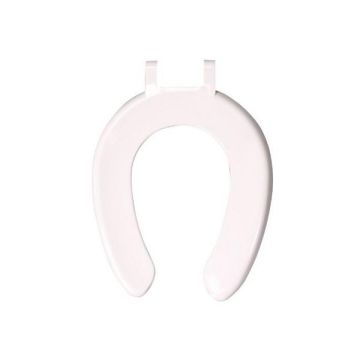 Celmac.SCR53WH.Crescent.Seat.Only.(SS.Ftgs).Wht...