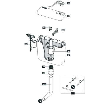 Schwab exposed cistern AP120
