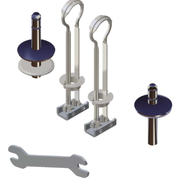 8919650000001  Laufen Pro Toilet Seat Hinges 8.9196.5.000.000.1. 5708590320694