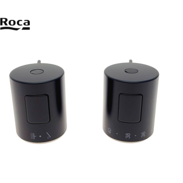 ROCA AG02216NBR VICTORIA-T - THERMOSTATIC CROSSOVER AND FLOW KIT FOR BLACK SHOWER COLUMN.