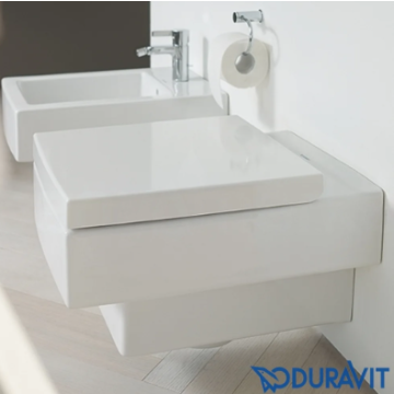 Duravit Vero Soft Closing White Square Toilet Seat 0067690095