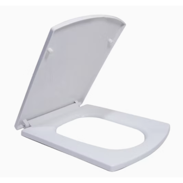 New Economical Modern Slow-Close Square PP Plastic Toilet Seat Cover Lid - H595 / 3922200000