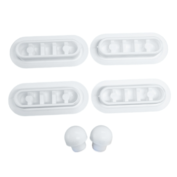 Haro 404492 Seat Buffer Pads for Toilet Seats White /  1001940000