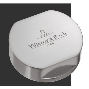 Villeroy & Boch 940526L7 Cover cap for turn lever, brushed stainless steel
