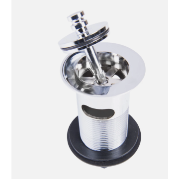 Wirquin 1¼"  Slotted Captive Bathroom Basin Sink Waste Plug - Chrome - C50161/ WBS45WC