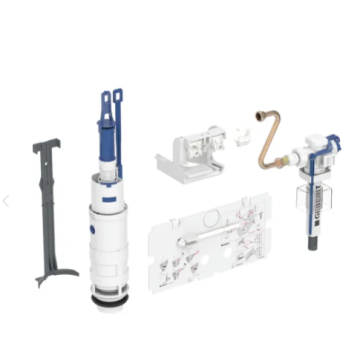 The Geberit 240.515.00.5 conversion kit is an all-in-one upgrade and repair mechanism designed specifically for older, built-in toilets. It allows you to transform a legacy, water-heavy single-flush system into a modern, eco-friendly dual-flush setup with