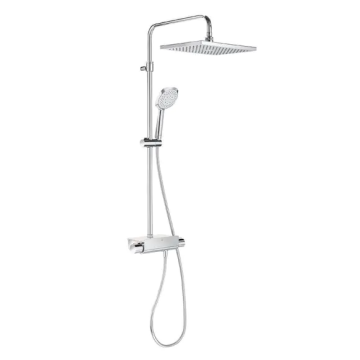 Roca  Deck-T shower column with rectangular head A5A9C88C00