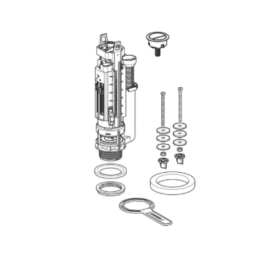 Geberit 282.352.21.1 Type 290 d50 dual flush valve