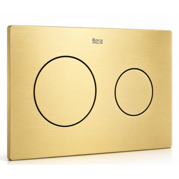 Roca Duplo One PL10 Dual Flush Plate Brushed Brass A8901890VA