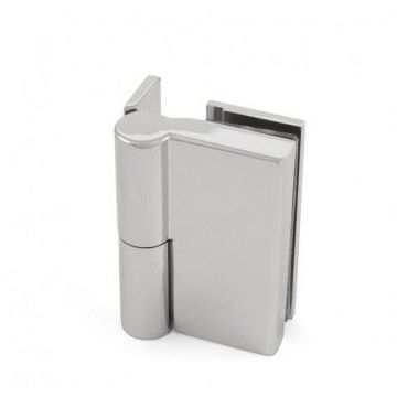Shower door hardware "Berta" for wall-glass in chrome lift