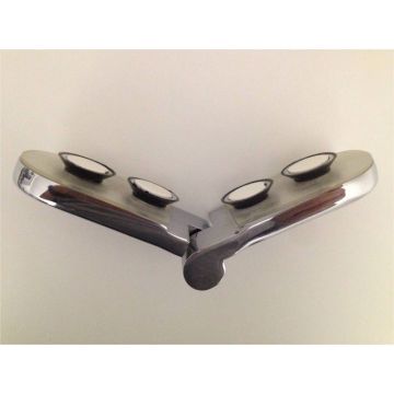 Shower door hardware Ovus Flush glass jar with lifting - lowering mechanism