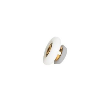 Shower Door Rollers/Casters with cap for shower (FAD 8) Color: natural aluminum