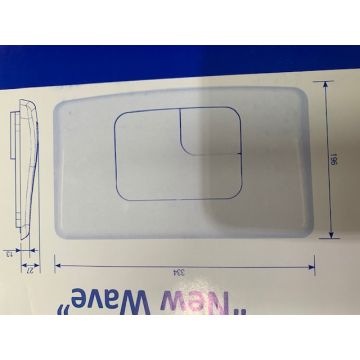 Siamp New Wave Flush Plate'Plastic White 34016210 / 3247230020348           
