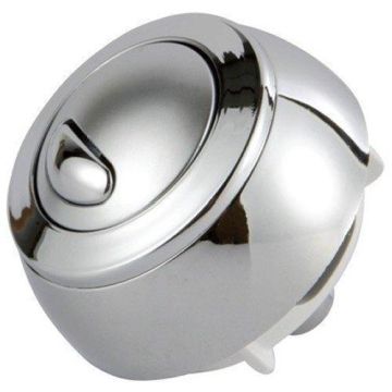 Siamp Optima 50 Toilet Push Button Dual Flush Water Saving Chrome Effect
