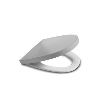 Roca Khroma cushioned soft close seat silver grey A801652F1T