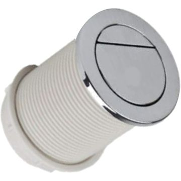 Tavistock 75mm Kara Vortex Pneumatic Dual Flush Push Button Chrome  SP12169