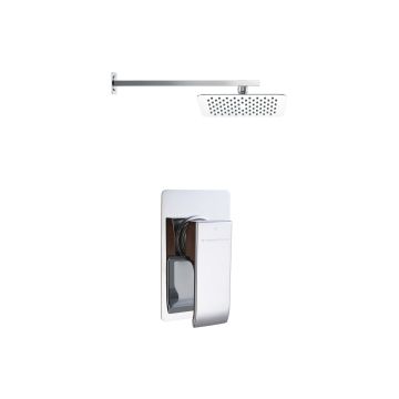 Square Shower Pack 2 - Cubic Single Lever & Slim Overhead Shower DICMP0044