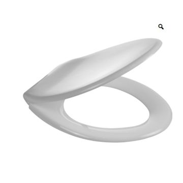 Wirquin Macdee SAPPHIRE Toilet Seat and Cover with fittings SSP1MWH dished sandwich cover design.