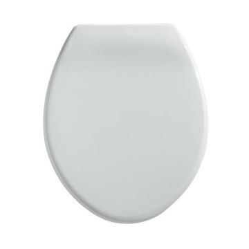 Twyford Option Bravo Standard Close Plastic Hinge Toilet Seat & Cover White ST2810WH