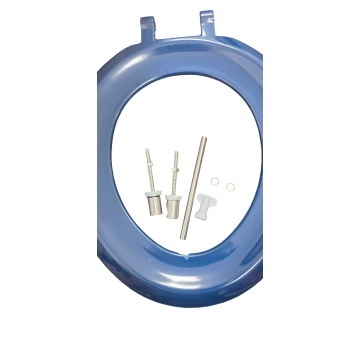 Twyford Avalon WC seat ring, barrier-free-BLUE ** seat has small chip as shown**