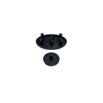 CONTOUR 21 RAIL & HANDLE END CAP CHRCOAL SV114RN