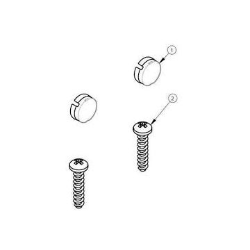 IDEAL STANDARD GEN 4 HINGED ARM SCREW & CVR PACK POLS/S SV117my