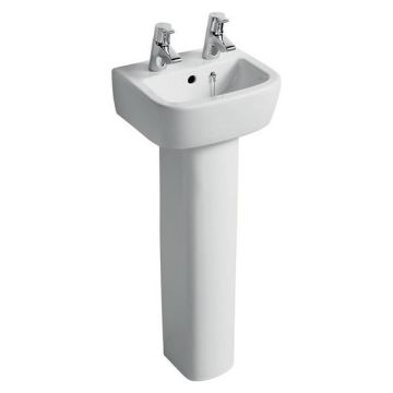 Ideal Standard  Tempo 35cm handrinse basin, two tapholes  T059601