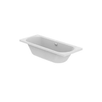 Tesi Double Ended Bath 170 x 70 White No Tap Holes Idealform Plus+