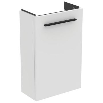 Ideal Standard  Ideal Standard i.life S 41cm guest washbasin unit with 1 door (separate handle required), matt white  T5296DU