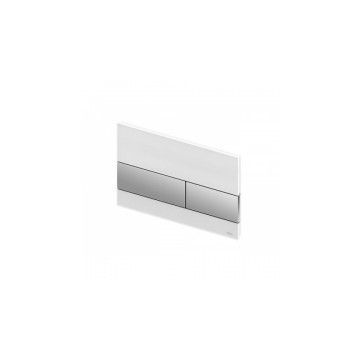 Tece operating plate TECEsquare 9240800 glass white buttons
