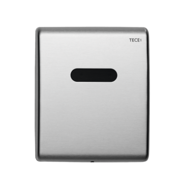 TECEplanus urinal flush plate 9242350 brushed stainless steel electronic 6V battery