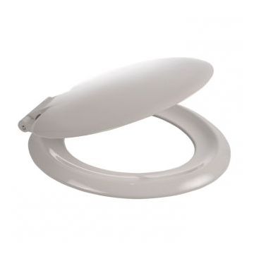 Toilet Seat Celmac Wirquin FUSION - Stainless steel hinges, Toilet seat and cover with stainless steel hinge - white