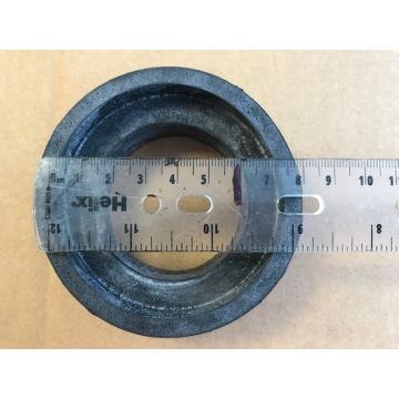 TOILET PAN CONNECTOR BLACK 