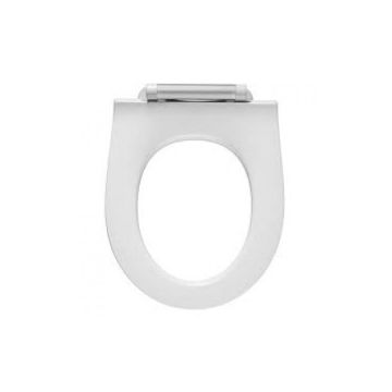 Toilet seat without cover with soft close with hinge Polygiene