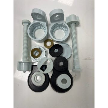 Twyford Nocturn Plastic toilet seat hinge (colour burgandy) MTS349
