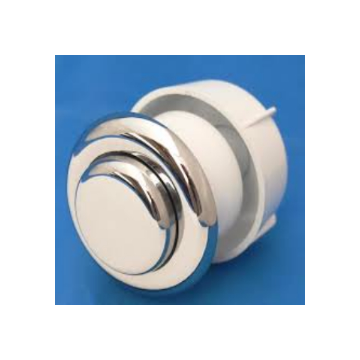 Twyford single flush push button  Toilet Cistern syphon spares Twyford Air Button, Single Flush, Small Button - Chrome Plated CF9001CP