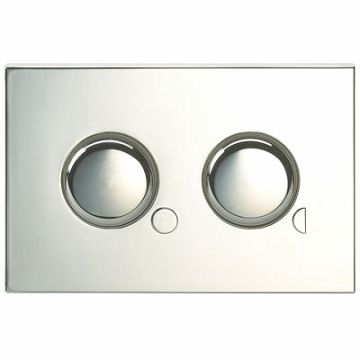 Twyford Flushplate, Dual Flush CF9032CP / Twyford Flushplate, Dual Flush, Mini plate TD - Chrome Plated CF9032CP 5024959381374