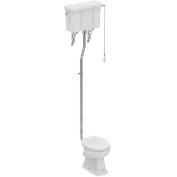 Ideal Standard  Waverley High level cistern pack including chrome flushpipe and ornate brackets  U470701