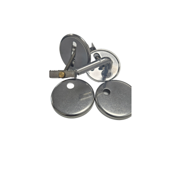 Universal top fix hinges in chrome